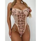 (Трансграничная торговля), сексуальное боди, нижнее белье, с вышивкой