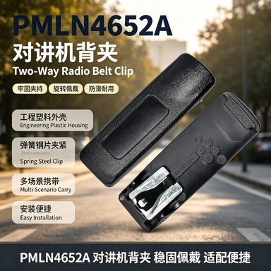 2.5-inch walkie-talkie back clip PMLN4652A compatible with XiR P8268 XPR6550 XPR6350