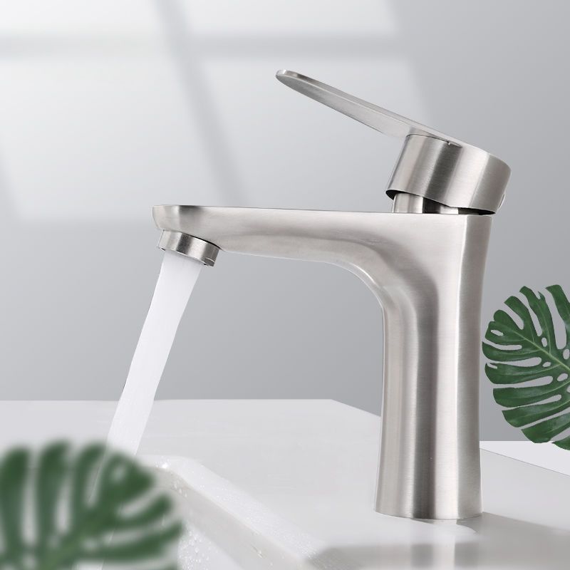 304 Stainless Steel Faucet Single Cold Basin Household Bathroom Hand Wash Basin Hot and Cold Bathroom Cabinet Faucet