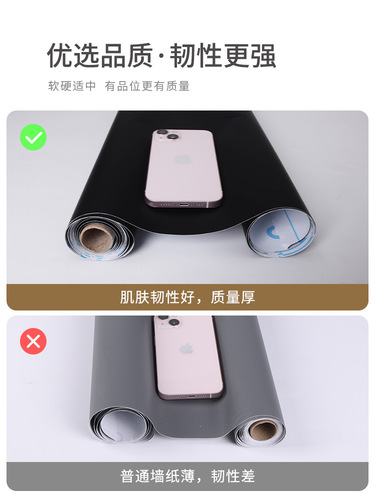 Black desktop stickers refurbished self-adhesive wallpaper waterproof computer desk stickers dormitory desk table skin-sensitive film