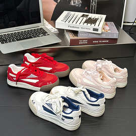 BE-6895 板鞋2025夏季新款轻便厚底百搭休闲鞋经典复古韩版ins女