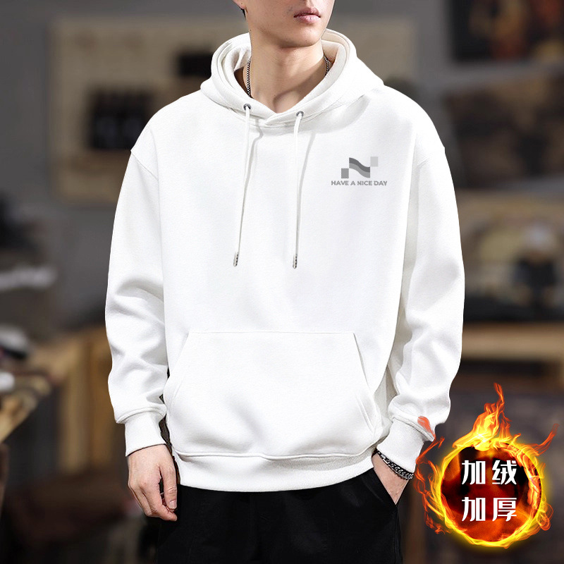 Ins americano retro veludo sudadera con capuchón hombre marca de invierno y otoño estilo callejero letra impresión suelta chaqueta de pareja