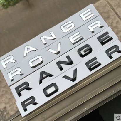 Applicable Land ROVER Cover Mark RANGE ROVER Word Mark Aurora RANGE ROVER English Letter Car Sticker Sign Car Sign