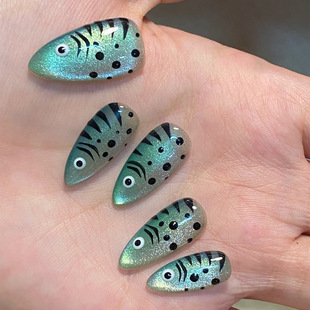 �羳؈���y�GɫС�~�W��ins�L��ָ���NƬ����24Ƭpress on nails