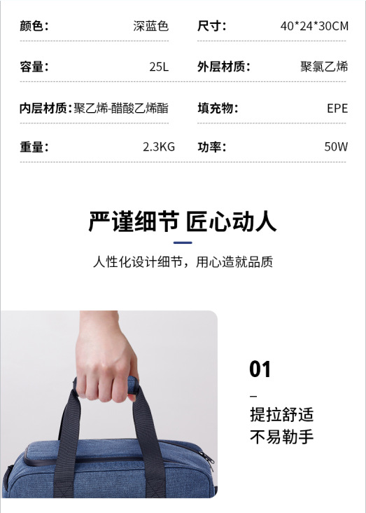 Cross-Border Export Gouer Car Refrigerator Foldable Outdoor Dual-Use for Car and Home Large Capacity Cooling and Heating Preservation Soft Bag