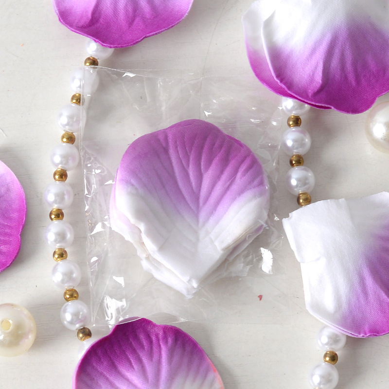 Simulación de pétalos de rosas dulces 100 piezas de tela no tejida propuesta de matrimonio de la atmósfera de cumpleaños esparcida a mano