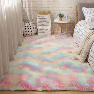 Nordic Carpet for Bedroom, Popular on Instagram, Plush Floor Mat, Room Bedside Rug, Carpet for Living Room, Cute and Full Coverage