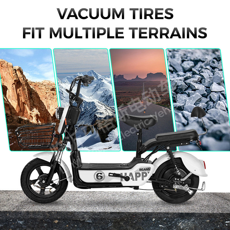 Fábrica de fuerza al por mayor transfronteriza feliz bean bicicleta eléctrica ligera adulto vehículo eléctrico de litio coche de batería
