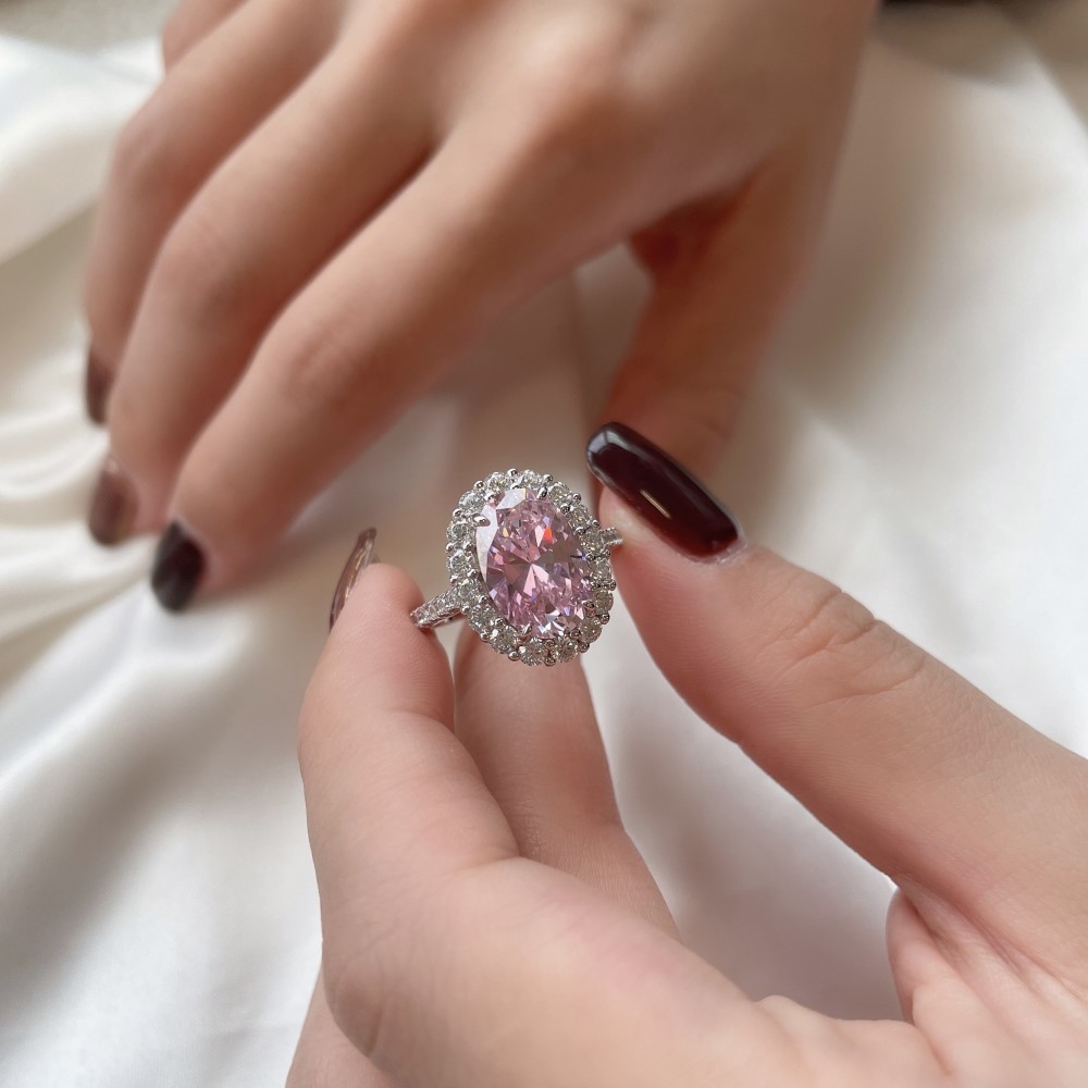 12g Weight Zircon Inlay Material Rings Classification 5, 9 Ring Size 1 Piece Quantity Holiday, Daily Occasion 925 Sterling Silver Material Geometric, Heart Shape Pattern Women's Gender Plating Design Elegant, Lady Style 925 Sterling Silver Zircon Geometric Heart Shape Rings 37