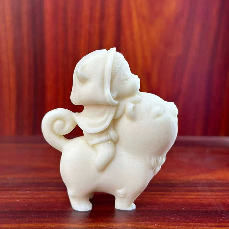 Фруктовая девушка цвета слоновой кости с кошачьим орнаментом, красивая девушка, мультяшная аниме-кукла, фруктовый наконечник Бодхи, креативные поделки