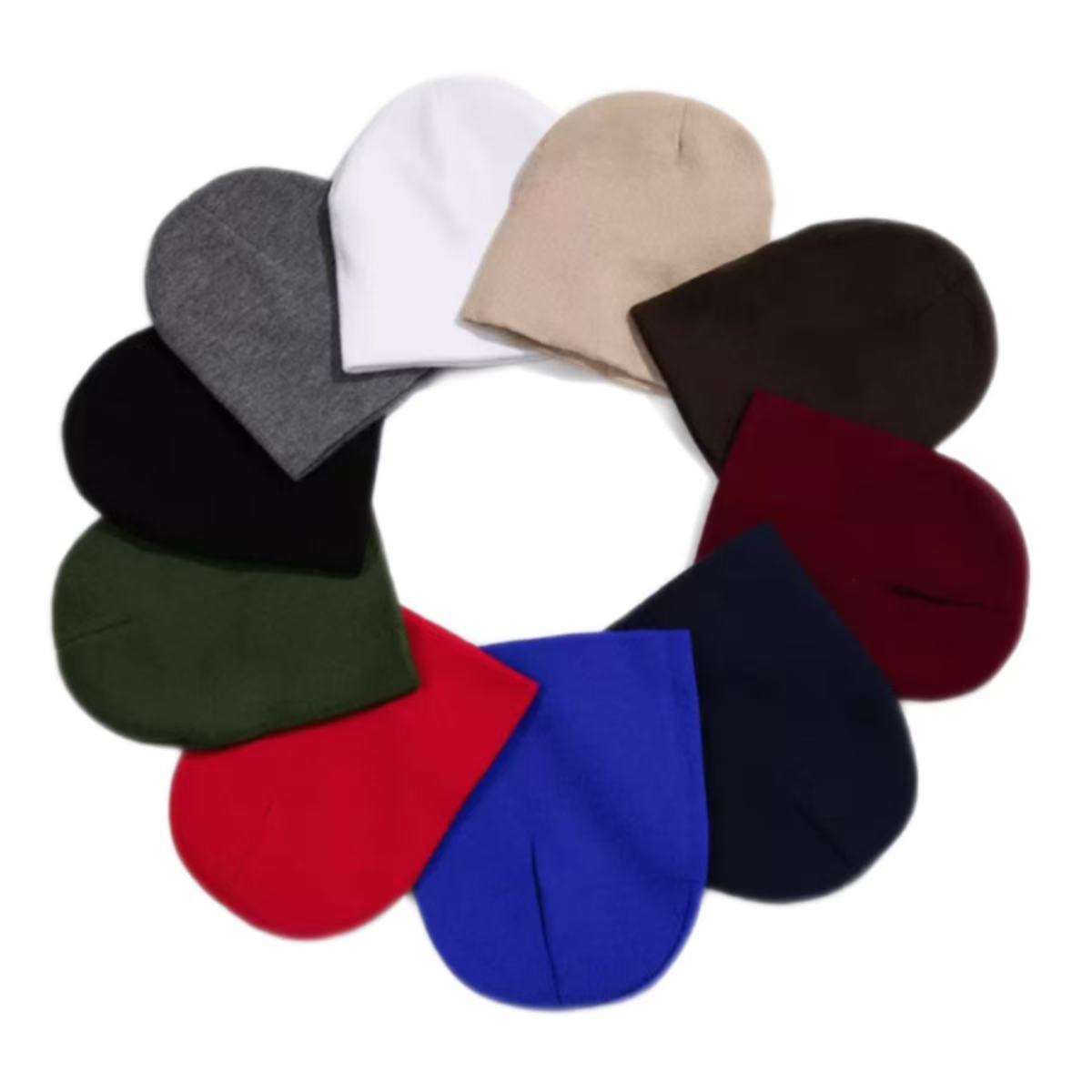 Hot-Selling New Autumn and Winter Thickeneded Warm and Versatile Woolen Knitted Half Hat for Men and Women Korean Style Windproof Hat Ear Protection Hat