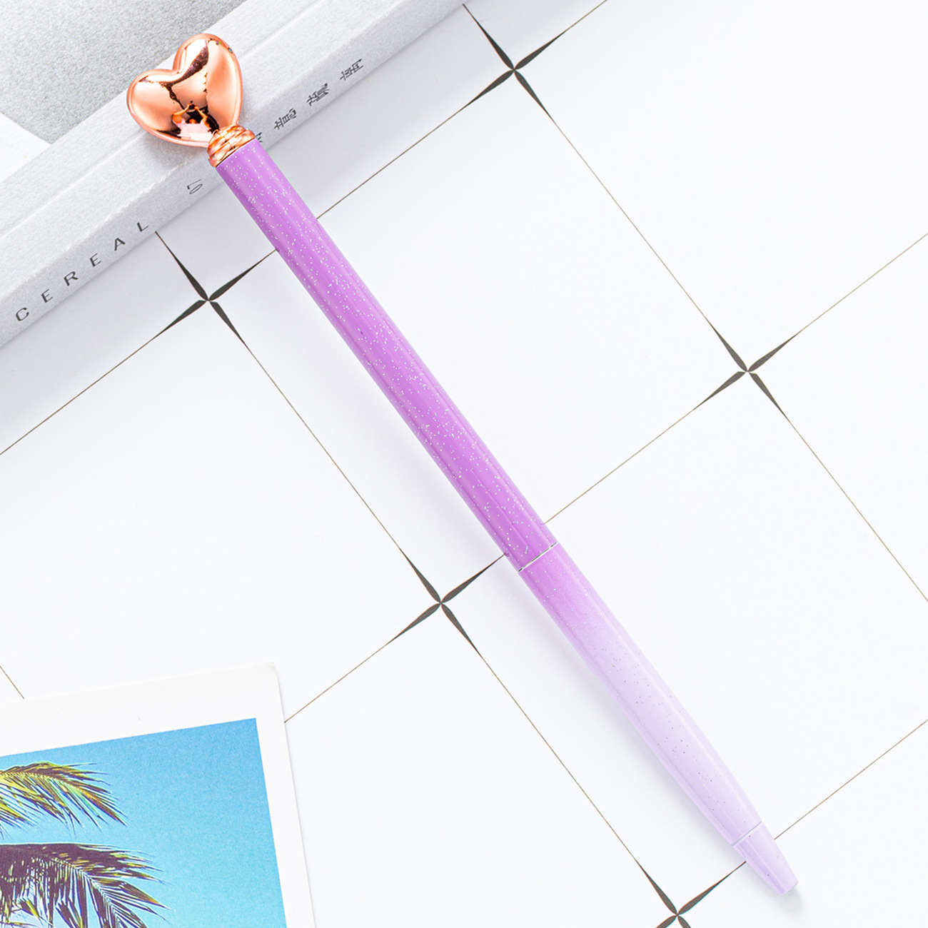 Amor en forma de bolígrafo al por mayor bolígrafo de metal creativo regalo publicitario impresión LOGO amor bolígrafo