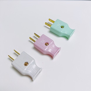 Foreign trade male female plug two-pole plug three color plug Southeast Asian supply