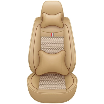 Four-Season Universal Car Seat | Four Seasons Pad - warm-rice-deluxe-version-single-seat-general