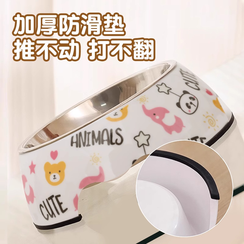 tazón de comida para perros tazón de comida para perros tazón de comida para perros tazón de arroz para gatos tazón de arroz de acero inoxidable 304 tazón especial para alimentos para perros cachorros artículos para mascotas
