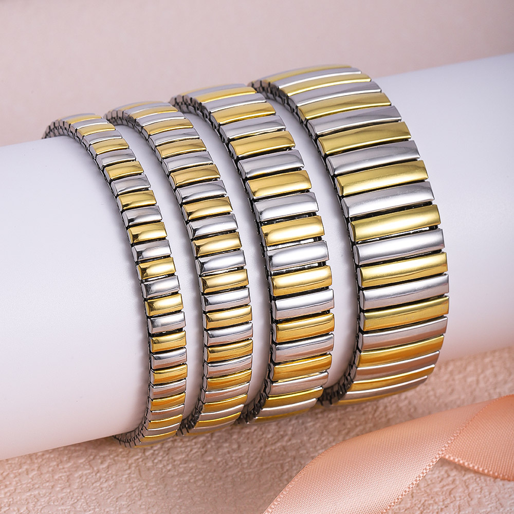 38g Weight 304 Stainless Steel Pendant Material Bracelets Classification Basic Modern Style Classic Style Geometric 304 Stainless Steel Plating Men's Bracelets Men Cuff & Bangle
