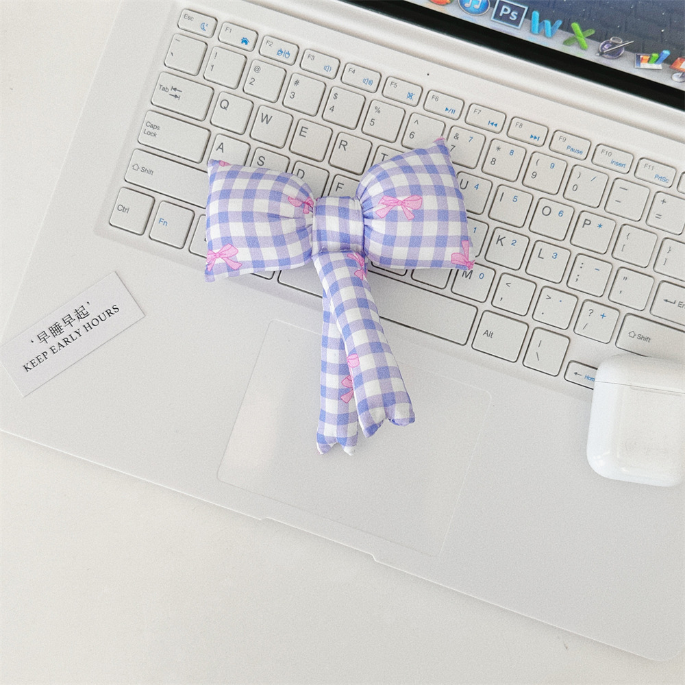 작은 사각형 활 보라색 격자