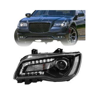 适用于2011-2014年克莱斯勒 300 LH+RH 车头灯大灯总成  卤素