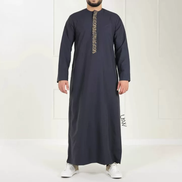 Men's ethnic long-sleeve, (Cross-border trading), with embroidery, ethnic style, oversize