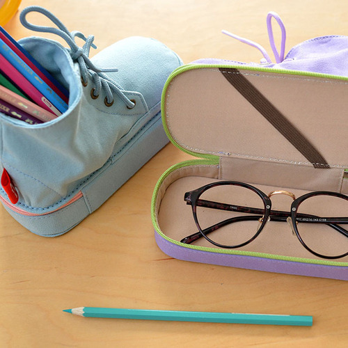 Creative Shoes Shape Multi-functional Pen Holder Pencil Case Ins High-Value Stationery Box Cute Student Storage Pencil Bag for Girls