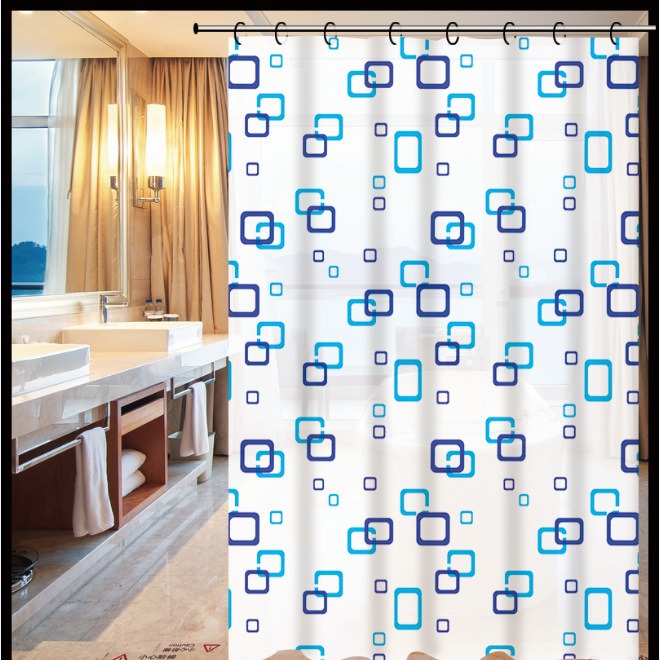 P spot cortina de ducha de impresión desechable diaria, impermeable y conveniente, exquisito empaque de blóster, suministro de fábrica