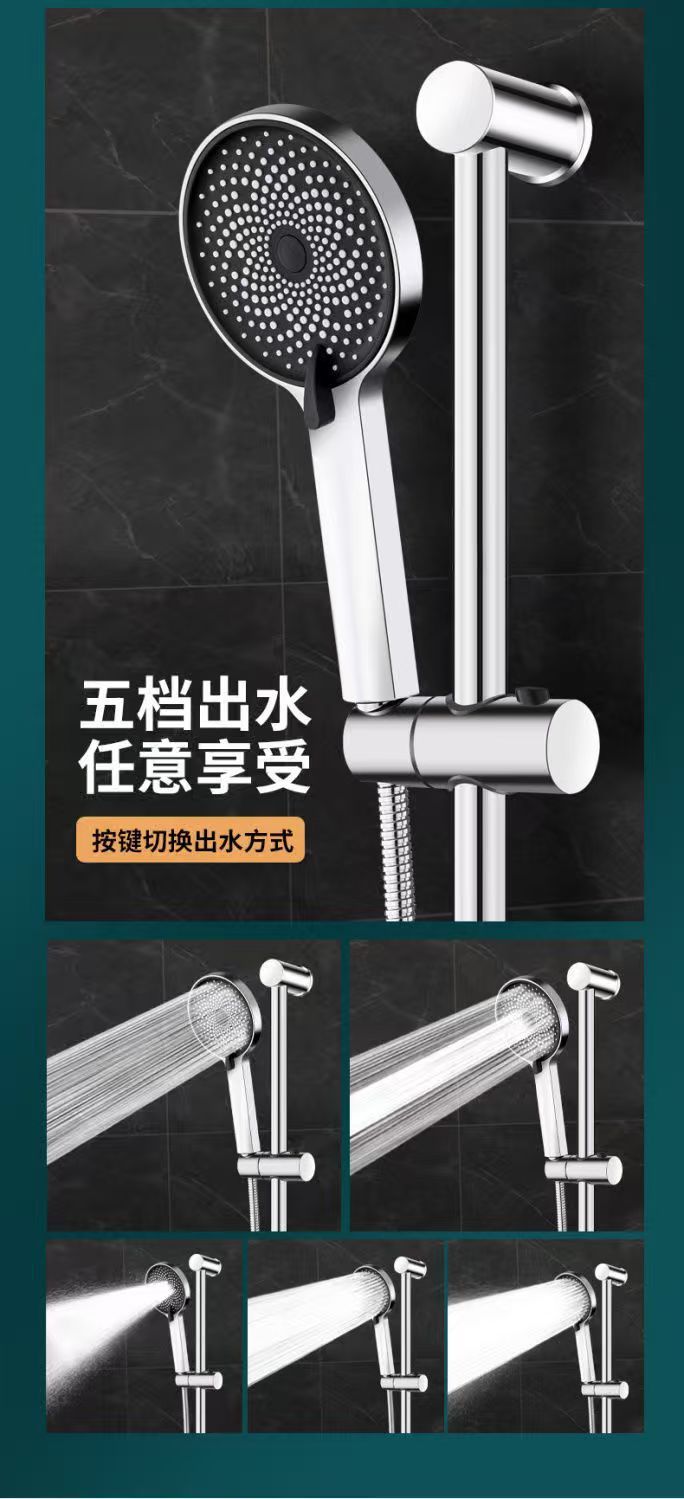 Factory wholesale bathroom three-in-one bathtub faucet, side-opening cold and hot mixed, dual-control rotating switch shower head faucet Application Scenario