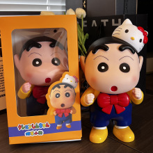 27cm蜡笔小新存钱罐手办摆件儿童公仔创意可爱潮玩办公桌客厅装饰