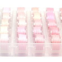 03#淺粉色家用小卷縫紉線 淡粉色 橡皮粉色手工拼布藝DIY手縫線