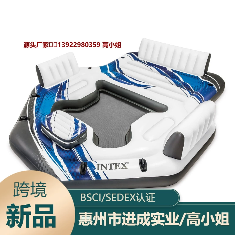 Трансграничное снабжение надувной воды гигантский многоперсон плавающая кровать озера Большой остров понтон воды плавающая кровать