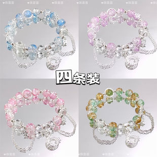 Explosions Super Fairy Mori Crystal Moon Bracelet Female Niche Design Student Joker Sweet Color Girlfriend Bracelet