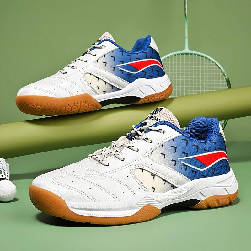 Nuevos zapatos de bádminton profesionales transfronterizos para niños y niñas zapatos de entrenamiento antideslizantes para competiciones deportivas al aire libre