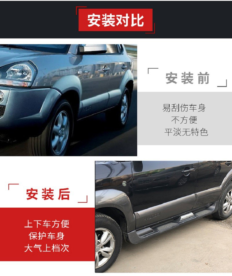 Applicable to modern brand new Tucson side pedal 23 Tucson L side pedal aluminum alloy welcome pedal