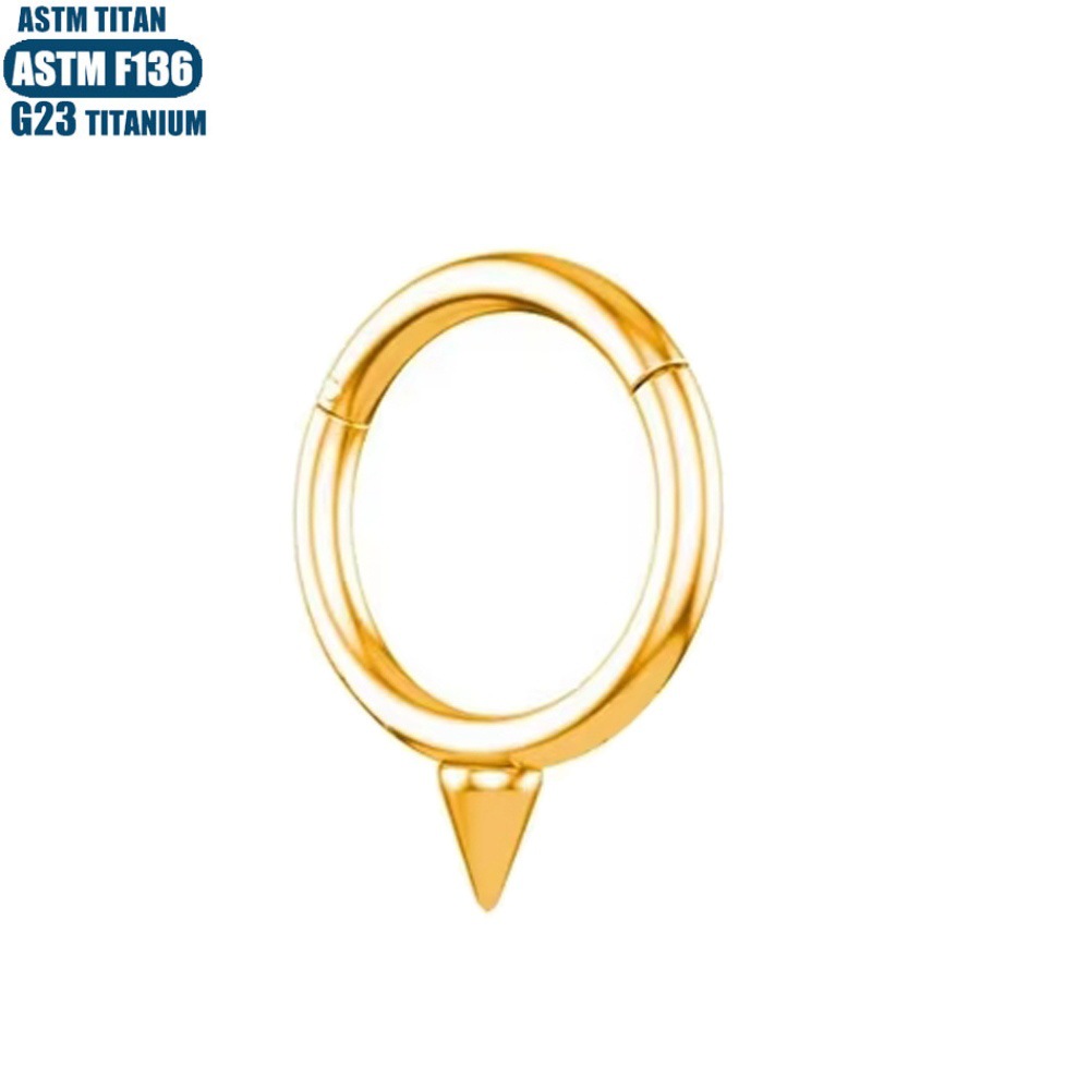 Pointed titanium steel lip stud product view