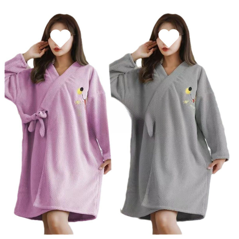 두꺼운 목욕 타월을 착용 한 성인 여성용 목욕 스커트 나이트 가운 목욕 빠른 건조 목욕 가운 부드러운 흡수성 반팔 목욕 가운