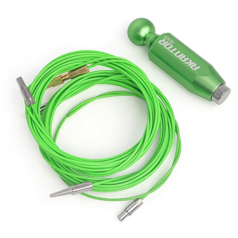 Marco de la bicicleta de plomo imán de reparación de bicicletas AKANTOR línea de freno tubo de aceite tubo de enrutamiento interno herramienta de roscado