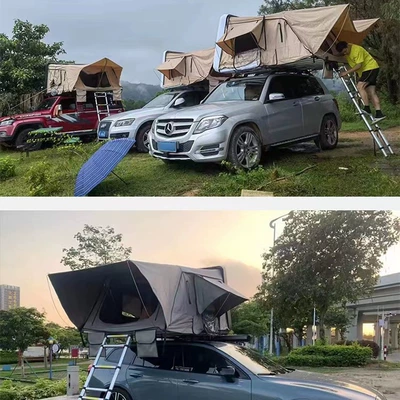 Roof tent outdoor self-driving SUV car automatic double car side tent tent, canopy,
