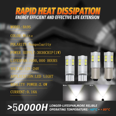 light decoding CANBUS non-polarity — License plate lamp