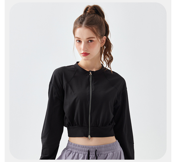 Double Zipper Loose Long Sleeve Sweatshirt Coat