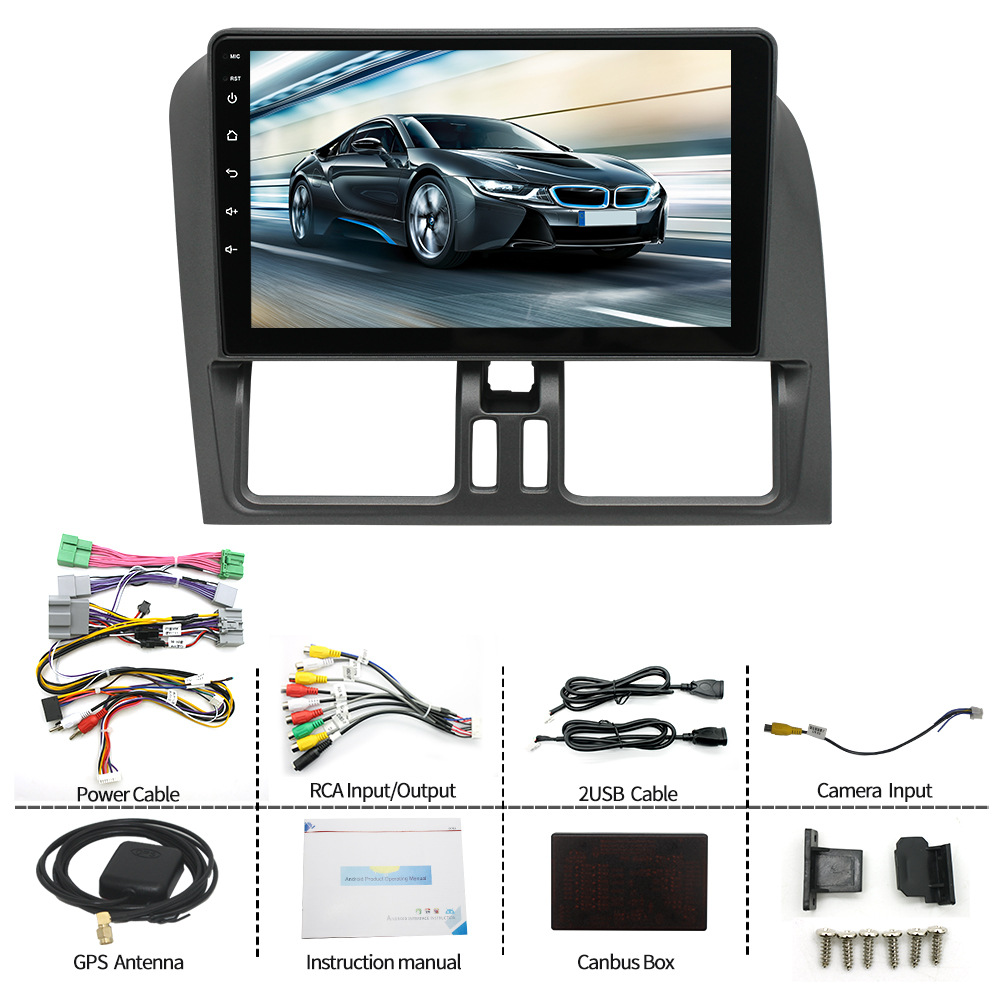 Aplicable a 09-12 Volvo XC-60 Android navegación en pantalla grande carplay Bluetooth GPS navegación del coche