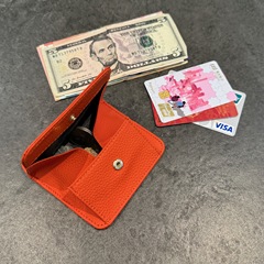 新しい h ファミリー本革カードホルダーコイン小銭入れ超薄型ミニハイエンド財布日本と韓国のホットスタイル工場直販