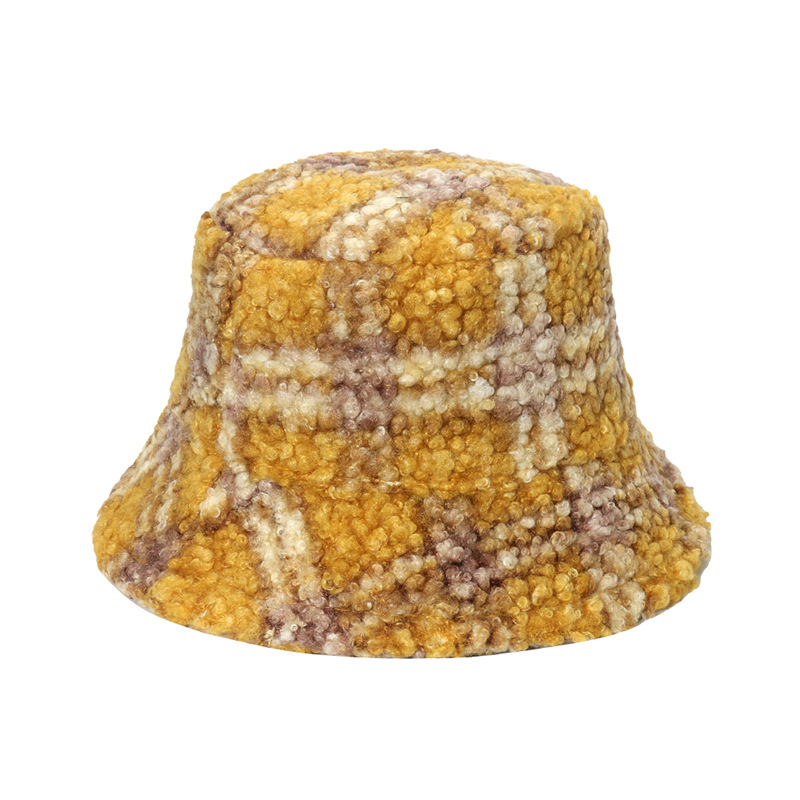 Women's Gender Printing Design Women's Simple Style Color Block Printing Flat Eaves Bucket Hat