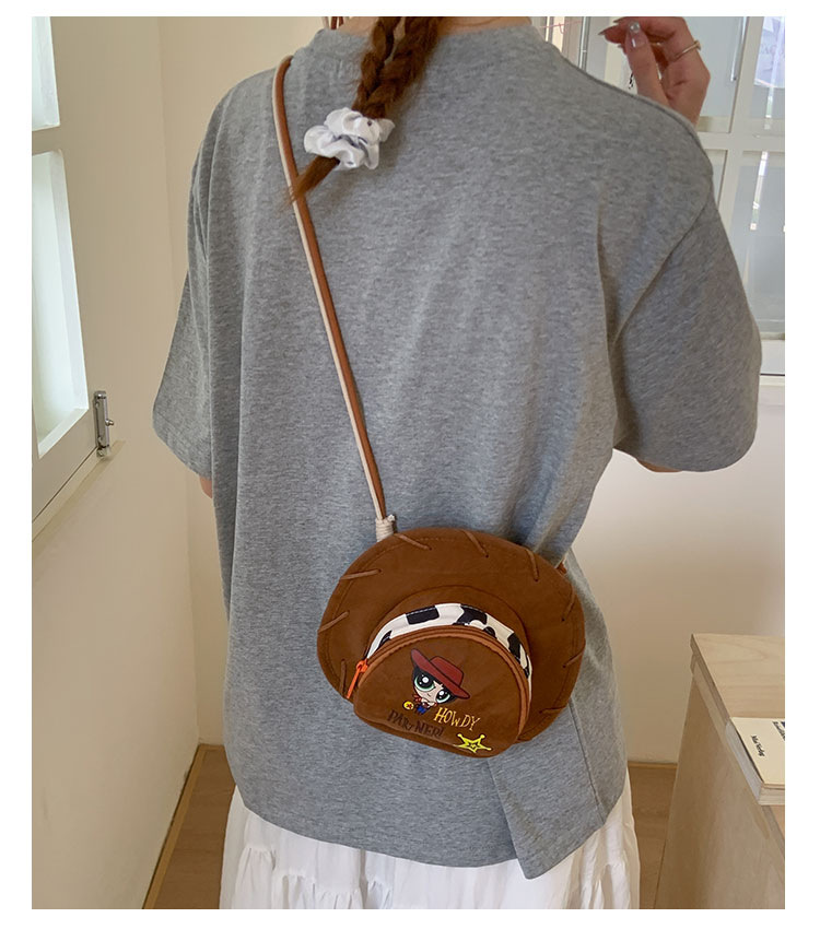 Cute Ins-style 2025 summer new denim hat crossbody bag with cartoon design, fun and personalized single-shoulder phone case undefined