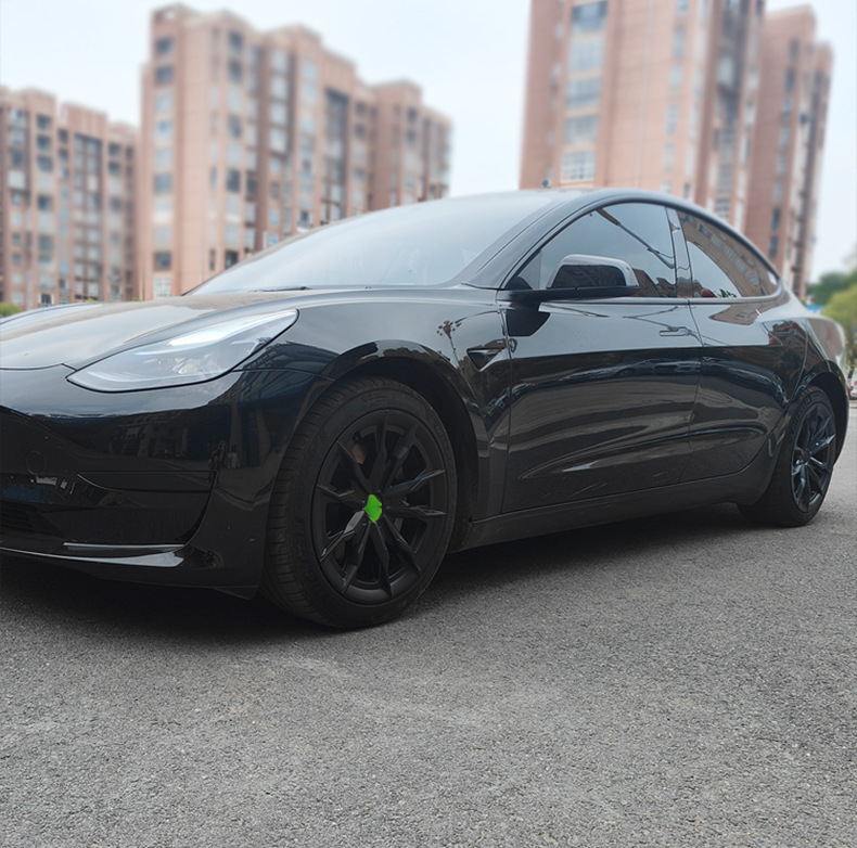 Suitable for Tesla 18inch Model3 Hub Cap Full Edge Tire Cap Anti-Scratch Protective Cover Modification Accessories