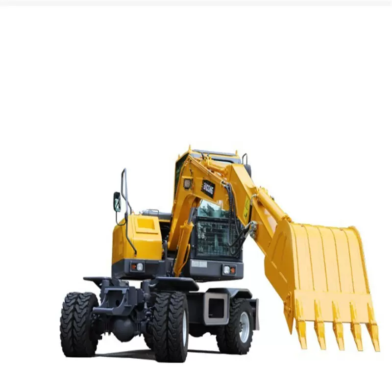 中小型轮式挖掘机 4吨轮挖农用勾机 小型轮胎式挖土机