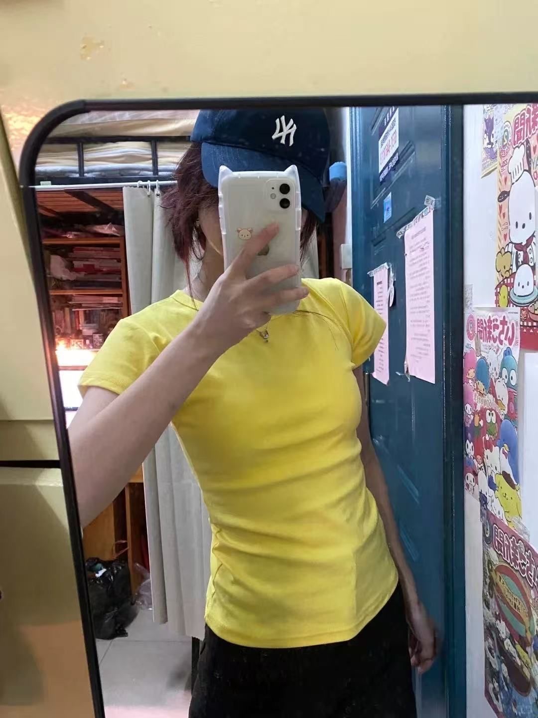 American-Style Spicy Short-Sleeve T-Shirt for Women, Slim Fit, Versatile, Summer, Regular Shoulder, Round Neck, Slimming, Discreet, Flattering Top