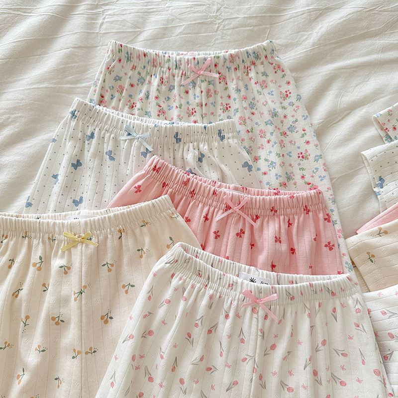 Ensemble loungewear bébé pur coton pyjama manches courtes été_voghion.com