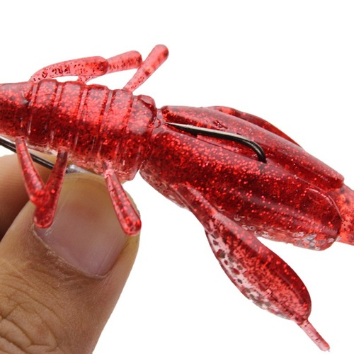 Weihe two-color multi-bearded soft shrimp lure soft bait soft prawn fake bait 10cm10g cross-border e-commerce Weihai fishing gear
