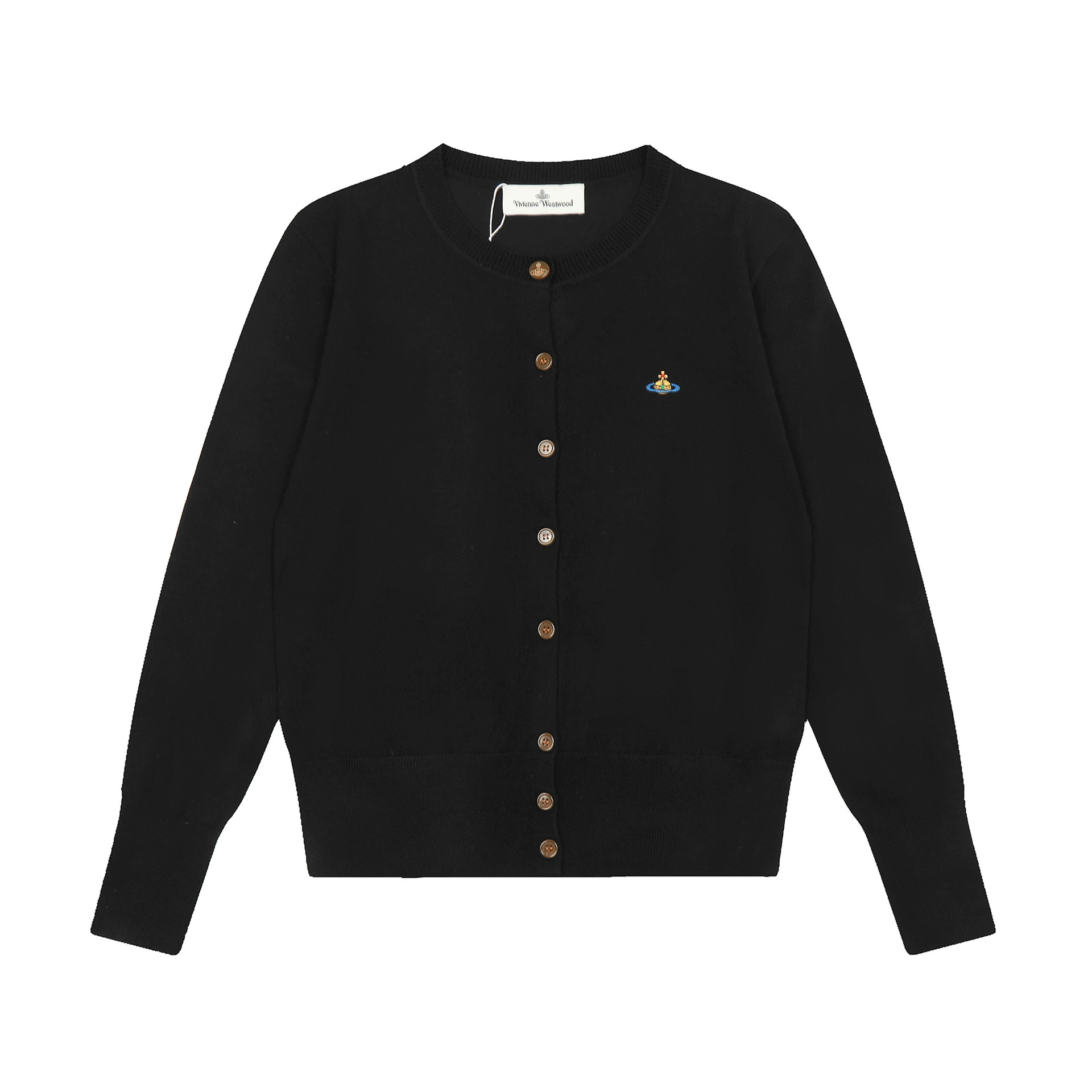 Кардиган (Vivienne West Wood) вязанный шерстяной свитер, знак Saturn, размеры S–L