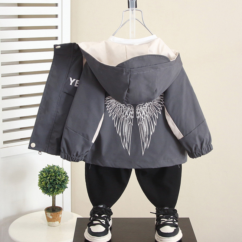 6348 Chaqueta de otoño para niños 2025 primavera y otoño nuevos niños estilo coreano chaqueta hermosa ropa de carga para bebés