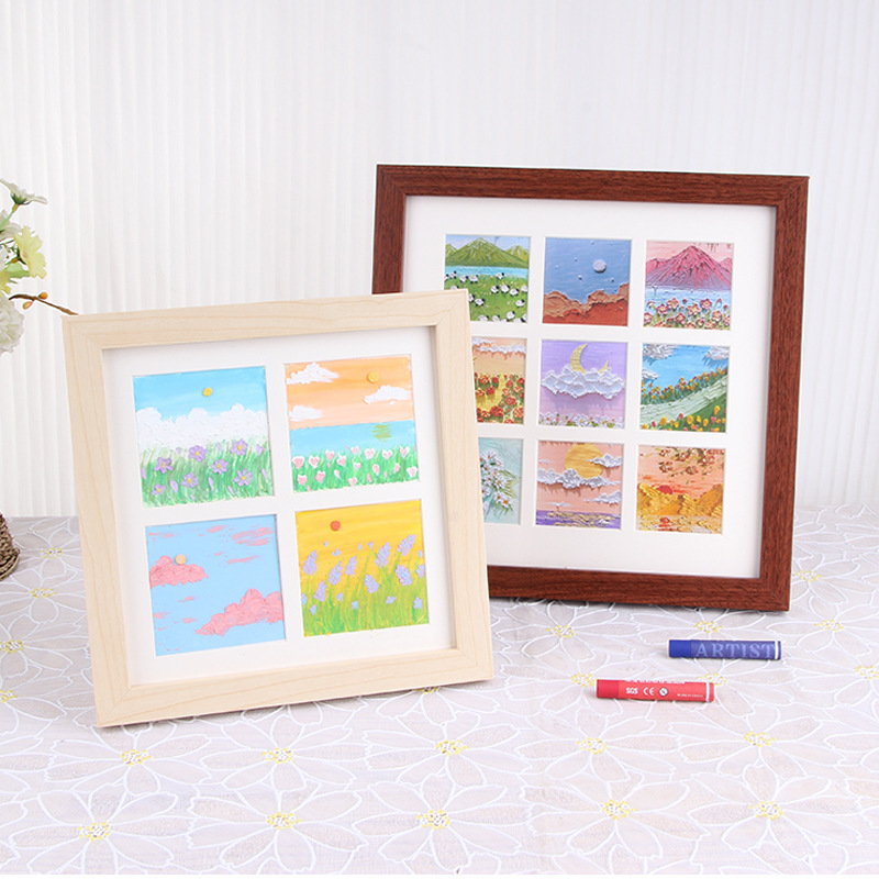 Custom Oil Painting Stick Photo Frame Square Photo Frame Jiugong 4 Palace 10x 10 Painting Framed Picture Frame diy Works Wall Frame Custom Oil Painting Stick Photo Frame Square Photo Frame Jiugong 4 Palace 10x 10 Painting Framed Picture Frame diy Works Wall Frame